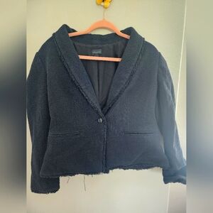 Size 10 Ann Taylor Blazer navy blue used